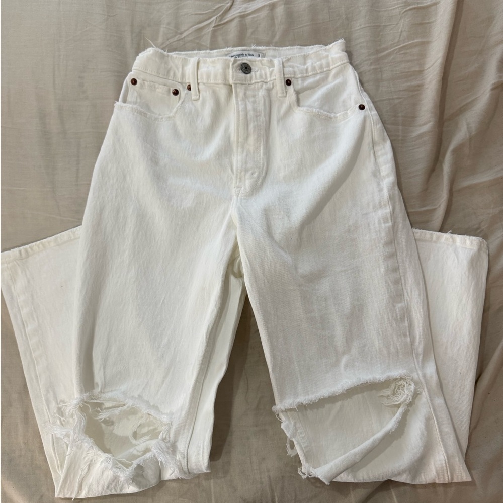 Abercrombie ultra high rise curve love jeans